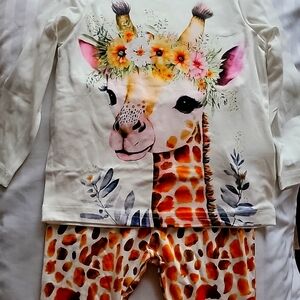 Sweet Giraffe Pantset wide Leg Pant NWOT